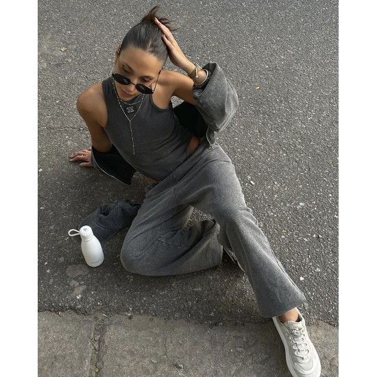 Pantalon Layer con efecto Acid-Wash