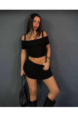 Mini Arix con volados y short debajo Mini Arix con volados y short debajo