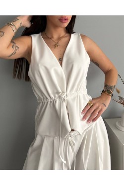 Chaleco Badly de crepe