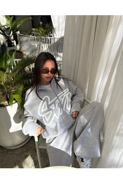 Campera Luz con cierre y estampa