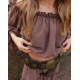 Top Paisanita de cey brush con frunces Top Paisanita de cey brush con frunces