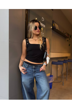 Musculosa Cozy con ojalillos