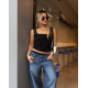 Musculosa Cozy con ojalillos