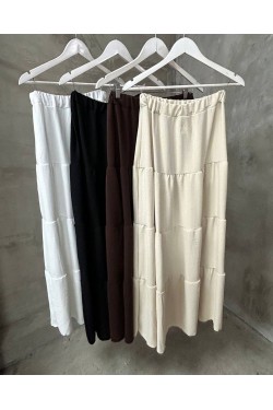 Pollera Folk con frunces y volados