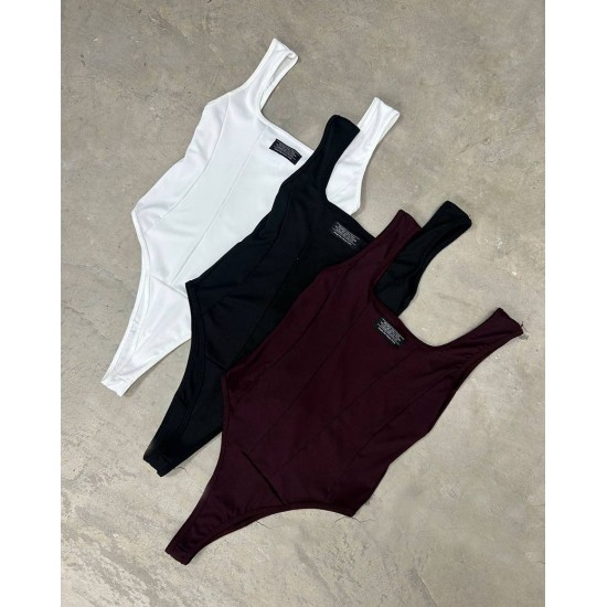 Body Bambi con recortes y etiqueta