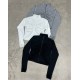 Campera Isi de morley con frunces