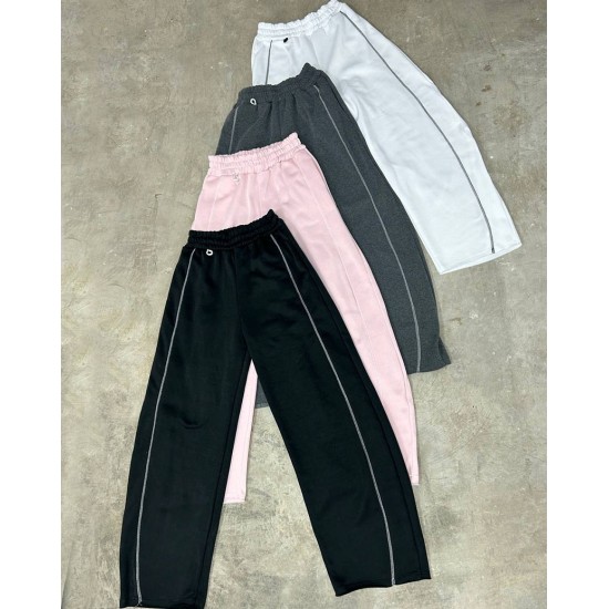 Barrel fit pant con costuras contratono Barrel fit pant con costuras contratono