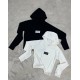 Remera hoodie manga larga