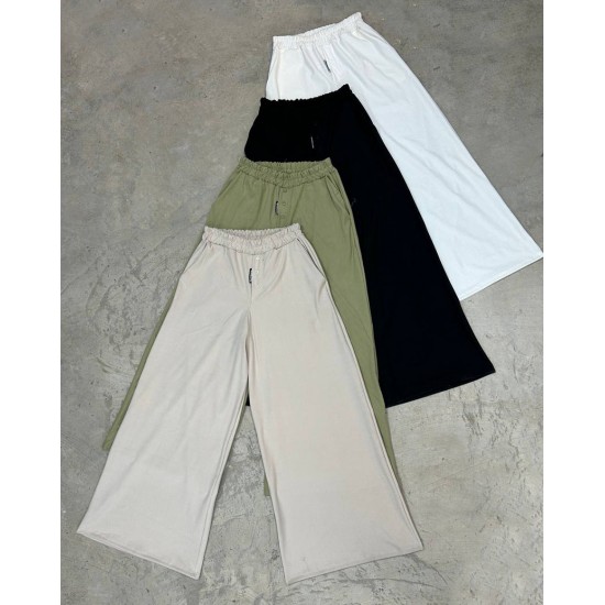 Pantalon wide leg con botones Pantalon wide leg con botones