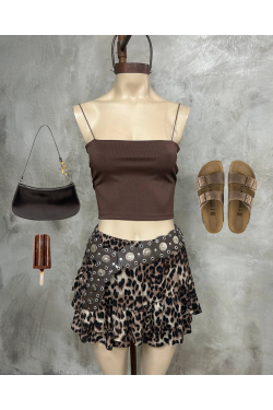 Mini skort Naky animal print