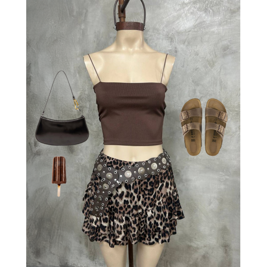 Mini skort Naky animal print
