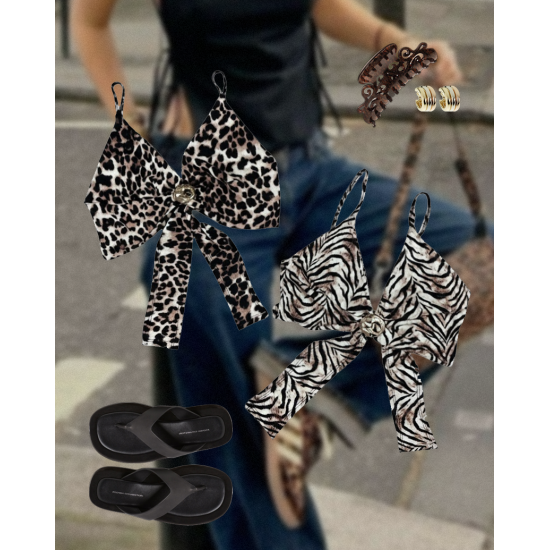 Top Fluxo con hebilla