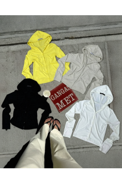 Saquito Detox con botones y capucha