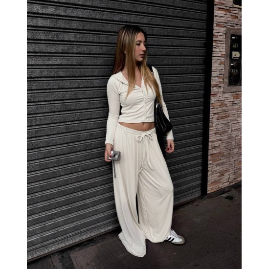 Saquito Detox con botones y capucha