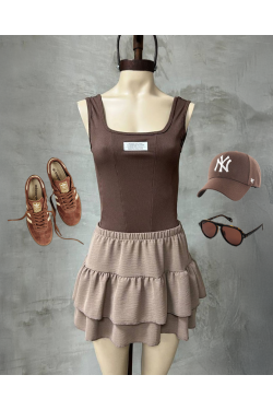 Body Bambi con recortes y etiqueta