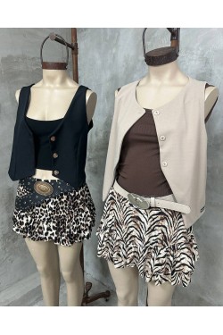 Mini skort Naky animal print Mini skort Naky animal print