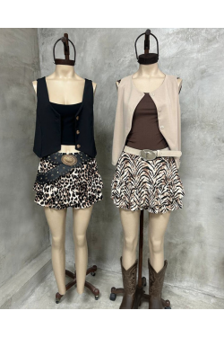 Mini skort Naky animal print Mini skort Naky animal print