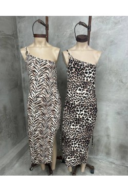 Vestido Rixi animal print con hebilla Vestido Rixi animal print con hebilla