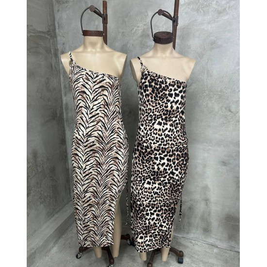 Vestido Rixi animal print con hebilla Vestido Rixi animal print con hebilla