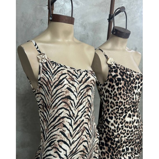 Vestido Rixi animal print con hebilla Vestido Rixi animal print con hebilla