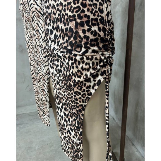 Vestido Rixi animal print con hebilla Vestido Rixi animal print con hebilla