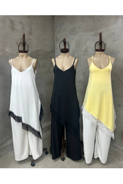 Vestido Layering con puntilla