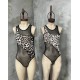 Body Ontu animal print con tul