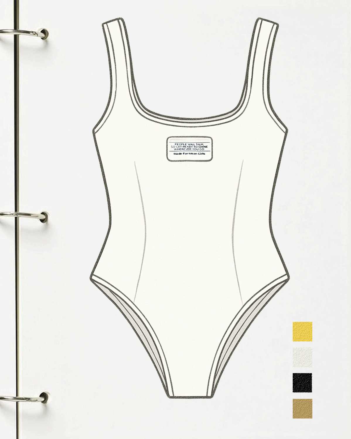 Body Bambi con recortes y etiqueta Body Bambi con recortes y etiqueta