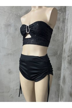 Short Jacinto con frunces regulables Short Jacinto con frunces regulables
