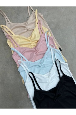 Musculosa Madi de morley con frunce