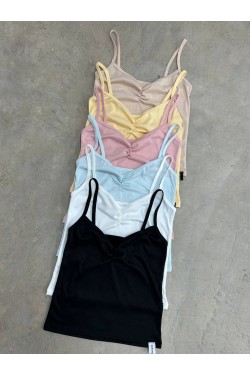 Musculosa Madi de morley con frunce