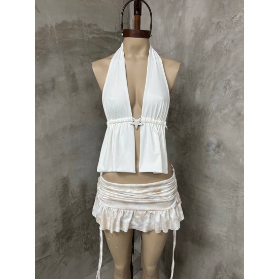 Top Maisy con hebilla y espalda descubie