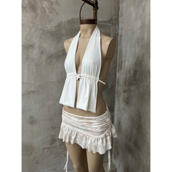 Top Maisy con hebilla y espalda descubie