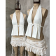 Top Maisy con hebilla y espalda descubie