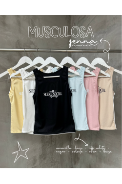 Musculosa Jenna de morley con estampa