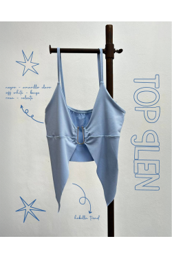 Top Glen de microfibra con hebilla